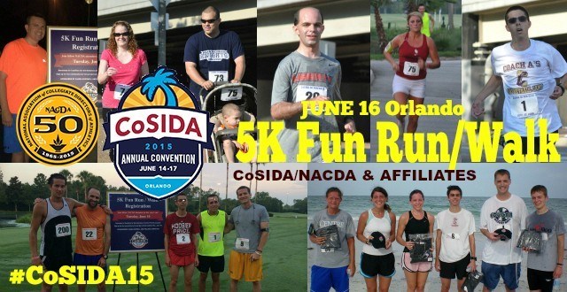 Registration Open for June 16th CoSIDA/NACDA 5K Fun Run/Walk at Convention